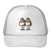 Tweedle Dee & Tweedle Dum Sepia Trucker Hat