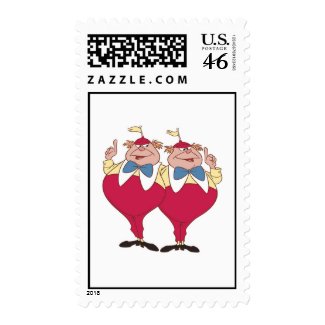 Tweedle Dum and Dee Disney stamp