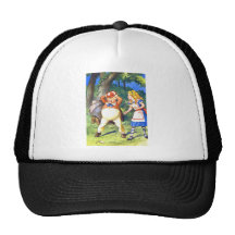 TWEEDLE DUM LOSES IT IN FRONT OF ALICE HATS