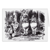 Tweedledee and Tweedledum cards