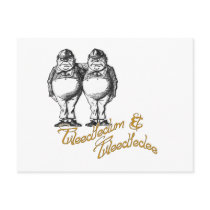 Tweedledum & Tweedledee Postcard