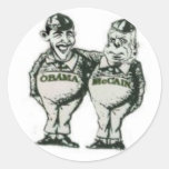 Tweedledumb and Tweedledumber Round Stickers