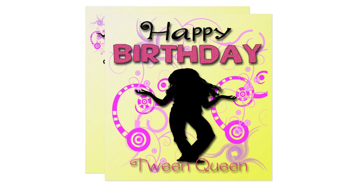 Tween Girl's Birthday Party Invitations | Zazzle
