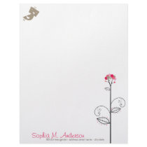 Tweet Bird | *01 Cute Whimsical Custom Letterhead