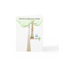 Tweet E. Doodle note card