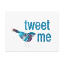 Tweet ME postcards