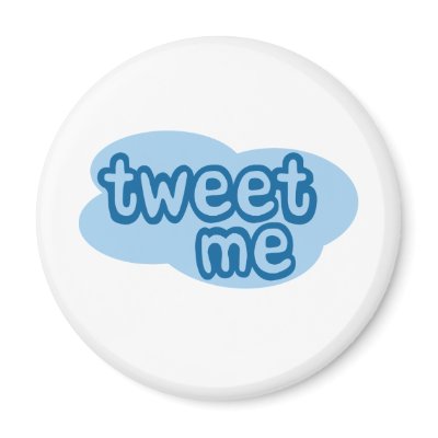 tweet me (twitter) fridge magnet by worldsfair