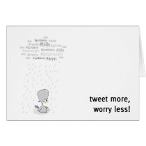 Tweet more, worry less cards