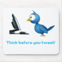 Tweet Mousepad by rgerull Tweet Mousepad