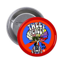 Tweet peace button