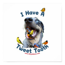 Tweet Tooth Bird Dog Poster