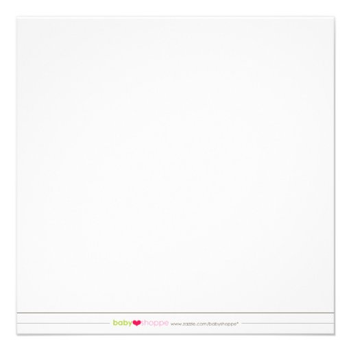 Tweet Tweet Custom Baby Shower Invitation (blue)