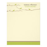 Tweet! Tweet! Custom Flat Note Cards (lime green) Personalized Invitation