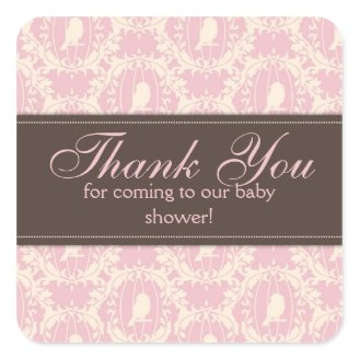 Tweet Tweet Girl Square Sticker