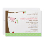 Tweet Tweet Pink Bird Girl Baby Shower Invitation