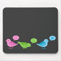 Tweet-Tweet-Tweet Funny twitter birds Mouse Pads