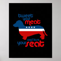 Tweet your meat and lose your seat - posters