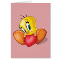 Tweety Holding Heart Cards