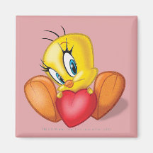 Tweety Holding Heart Refrigerator Magnet