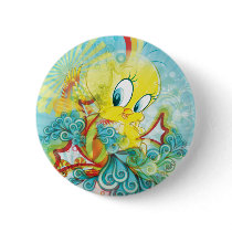 Tweety In Blue Wave Pinback Button