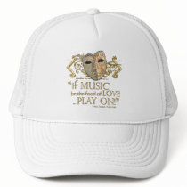Twelfth Night Music Quote (Gold Version) Hats