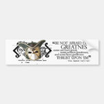 Twelfth Night Quote Bumper Sticker