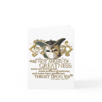 Twelfth Night Quote (Gold Version) Cards