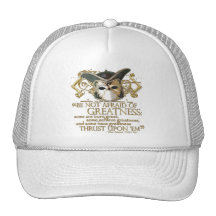 Twelfth Night Quote (Gold Version) Hats