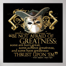 Twelfth Night Quote (Gold Version) Posters