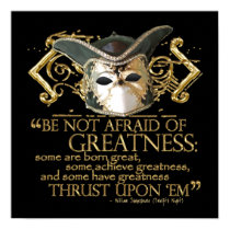 Twelfth Night Quote (Gold Version) posters