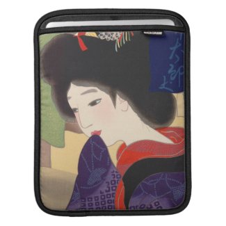 Twelve Aspects of Fine Women, Noren Terukata Ikeda iPad Sleeve
