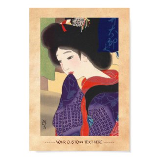 Twelve Aspects of Fine Women, Noren Terukata Ikeda Print