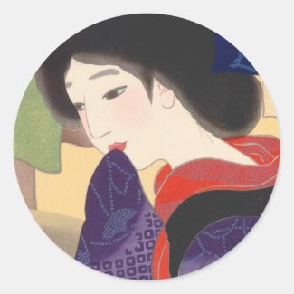 Twelve Aspects of Fine Women, Noren Terukata Ikeda Sticker