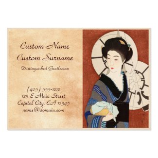 Twelve Aspects of Women, After The Bath Kotondo Business Cards