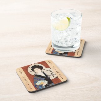 Twelve Aspects of Women, After The Bath Kotondo Drink Coaster