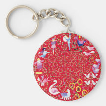 Twelve days of Christmas Key Chain