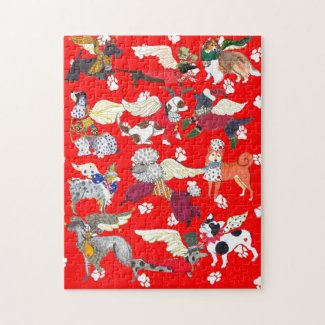 Twelve Dogs of Christmas Jigsaw Puzzle puzzle