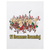 twelve drummers drumming 12th twelfth day custom flyer
