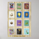 Twelve Tribes of Israel Collage Poster posters