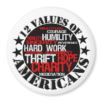 Twelve Values of Americans magnets
