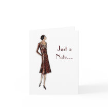 Twenties' Fashion Card