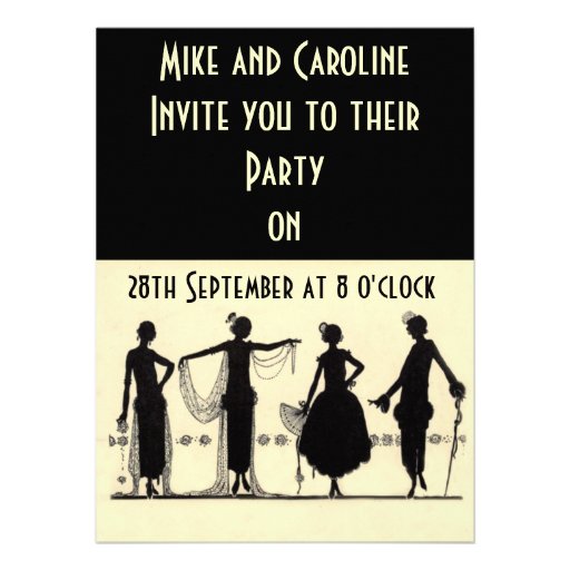 Twenties Flapper Party Invitation