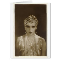 Twenties portrait greeting cards