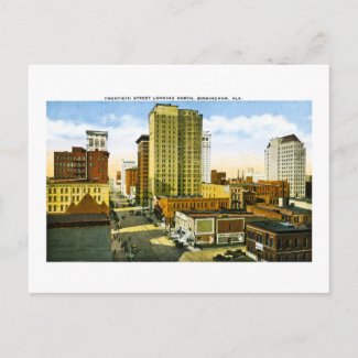Twentieth Street, Birmingham, Alabama postcard