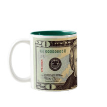 Twenty Dollar Bill mugs by Hoffard Twenty Dollar Bill mugs
