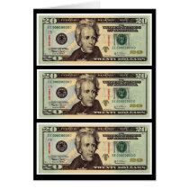 Twenty Dollar Bills cards
