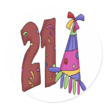 Twenty One (birthday) stickers