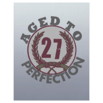 Twenty Seven and aged to Perfection Birthday Flyers