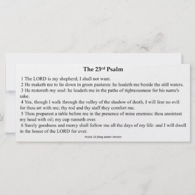 twenty third psalm