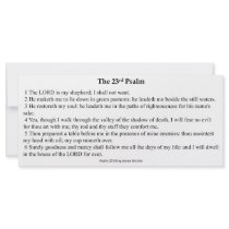 Twenty Third Psalm Prayer Card Rack Card Design
